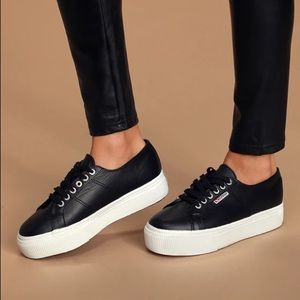 Leather Platform Superga Sneakers